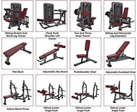 Nouvelle banc de musculation commerciale réglable en acier, pliable et robuste pour la gym et l'exercice physique
