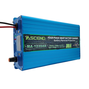 Cargador Inteligente de Pulsos ASCEND <span class=keywords><strong>Serie</strong></span> MA de 12V, Tipo de Tres Etapas, 10A/20A/30A/40A/50A, 3/4 Fases, Aleación de Aluminio, para Baterías de Plomo-Ácido AC - Product Image 4