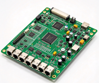 PCBA Gerber personnalisé pour matériel de communication réseau, contrôle d'impédance de circuits imprimés multicouches HDI, assemblage SMT conforme RoHS