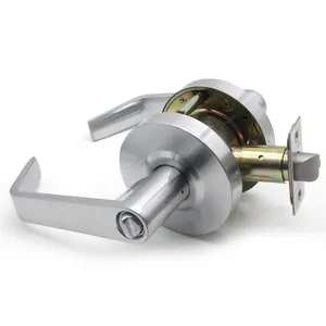 ANSI Grado 1 Deurklinken Cerradura de manija de puerta tubular de paso de privacidad de acero inoxidable con clasificación de fuego - Product Image 1