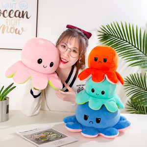 Peluche <span class=keywords><strong>Reversible</strong></span> de <span class=keywords><strong>Pulpo</strong></span>, Juguete de Peluche Suave de 20cm-50cm, para Mayores de 14 Años, Alivia el Estrés - Product Image 3