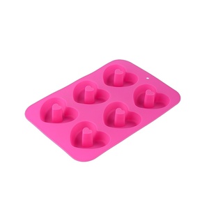 6-Piece Donut & 3-Piece Silicone Baking Tool Set DIY bí ngô tình yêu bánh khuôn Silicone bền vững khuôn bán buôn bánh công cụ - Product Image 2