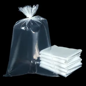 Large Big Size Plastic Ldpe Flat Poly Bags Transparent Waterproof Dust Cover Flat Pocket Mattress Clear Pe Bag