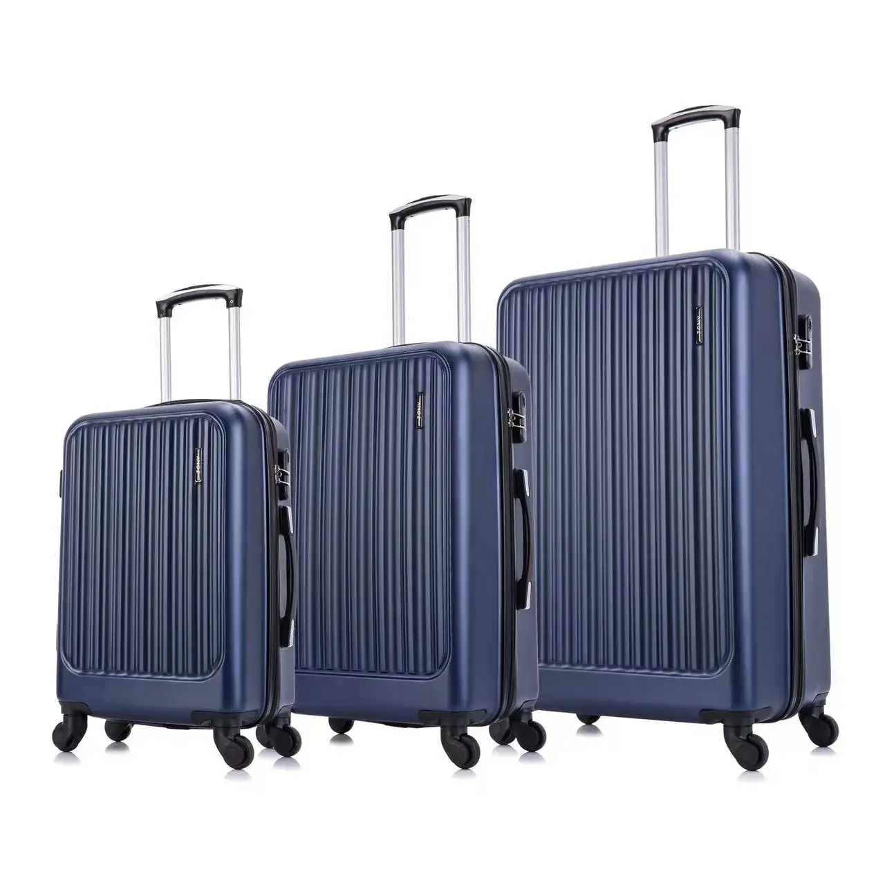 निर्माता अनुकूलन पोर्टेबल ट्रॉली मामले उच्च-गुणवत्ता तीन-टुकड़ा यात्रा सूटकेस फैशन सामान
