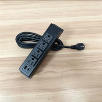 Stopkontak, Soket Daya, Outlet Daya. Stopkontak Meja Furnitur TIPE-C, Kabel Ekstensi Pengisian Cepat USB-C Standar AS.