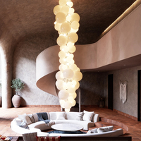 Suspension LED en forme de raisin de style européen en verre pour salle à manger, hôtel, décoration de la maison, lampe décorative
