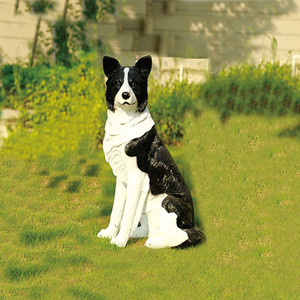 Estatua de Perro <span class=keywords><strong>Border</strong></span> <span class=keywords><strong>Collie</strong></span> de Resina para Exteriores, Figura de Animal Realista de Fibra de Vidrio para Decoración de Jardín - Product Image 6