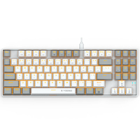 Teclado mecánico compacto de 89 teclas TKL, para videojuegos, LED intercambiable, para ordenador portátil y PC