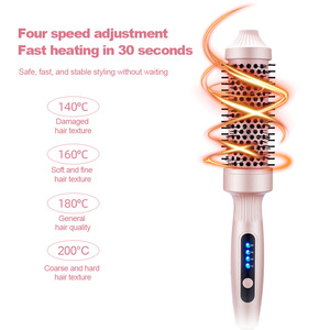 Cepillo Alisador de Cabello con Pantalla LED de 38 mm y 60 W con Calentamiento PTC, Alisador y Rizador de Cabello 2 en 1 - Product Image 3
