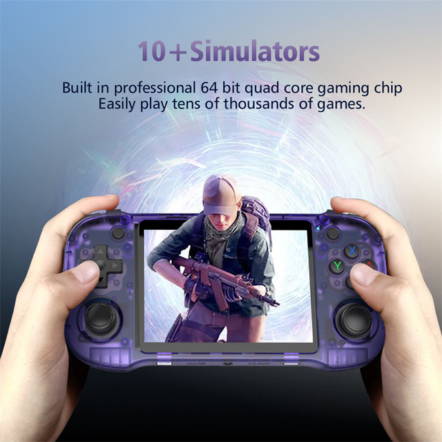 R46H Retro Handheld Game Console with Wi-Fi Function 4.2 Inch IPS Linux System Gaming Player Welcome Birthday and Christmas Gift