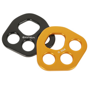Xinda Four Hole Force Shaping Plate Aluminum Alloy 8.8x8cm Mountaineering Climbing Equipment Anchor <b>Splitter</b> - Product Image 2