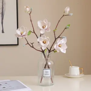 Yeni stil EVA hissediyorum küçük manolya ev çiçekçilik süsler sahne yol kurşun çiçek düğün dekorasyon yapay çiçekler hediyeler
