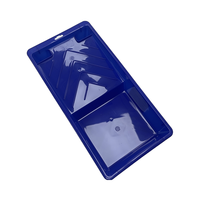 Bac à peinture rectangulaire bleu de qualité industrielle personnalisé de 4 pouces, cadre à dégagement rapide, garantie de 3 mois pour le bricolage, support OEM ODM