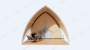 Tente de voile extérieure de luxe <span class=keywords><strong>Safari</strong></span> Camping Tente pour chambre standard Tente d'hôtel - Product Image 3