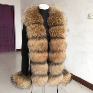 <span class=keywords><strong>Cardigan</strong></span> Eleganti in Vera Pelliccia di Volpe per Primavera e Autunno, Maglioni Misto Pelliccia di Procione, <span class=keywords><strong>Sexy</strong></span> <span class=keywords><strong>Cardigan</strong></span> da Donna - Product Image 4