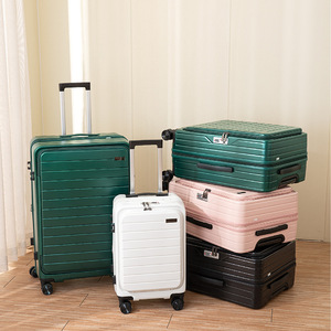 20-Inch Shockproof Trolley <b>Suitcase</b> With Universal <b>Wheels</b> Zipper Anti-Theft Lock For Business Travel - Product Image 1