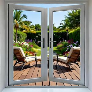 Porta d'Ingresso in Alluminio con Doppio o Triplo Vetro, Design Moderno, Porte Francesi a Battente in Alluminio - Product Image 3