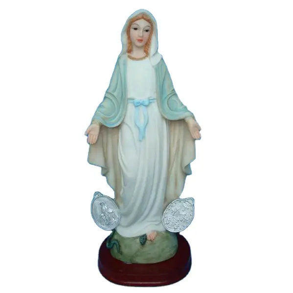カスタマイズされた樹脂宗教工芸品イエスの母聖母マリアの像外観家の装飾