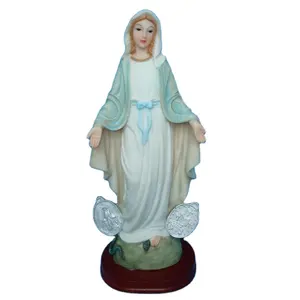 Customized Resin Religious Crafts Mother Of Jesus Virgin Mary Statues Of Virgin Mary Appearance Home Decoration