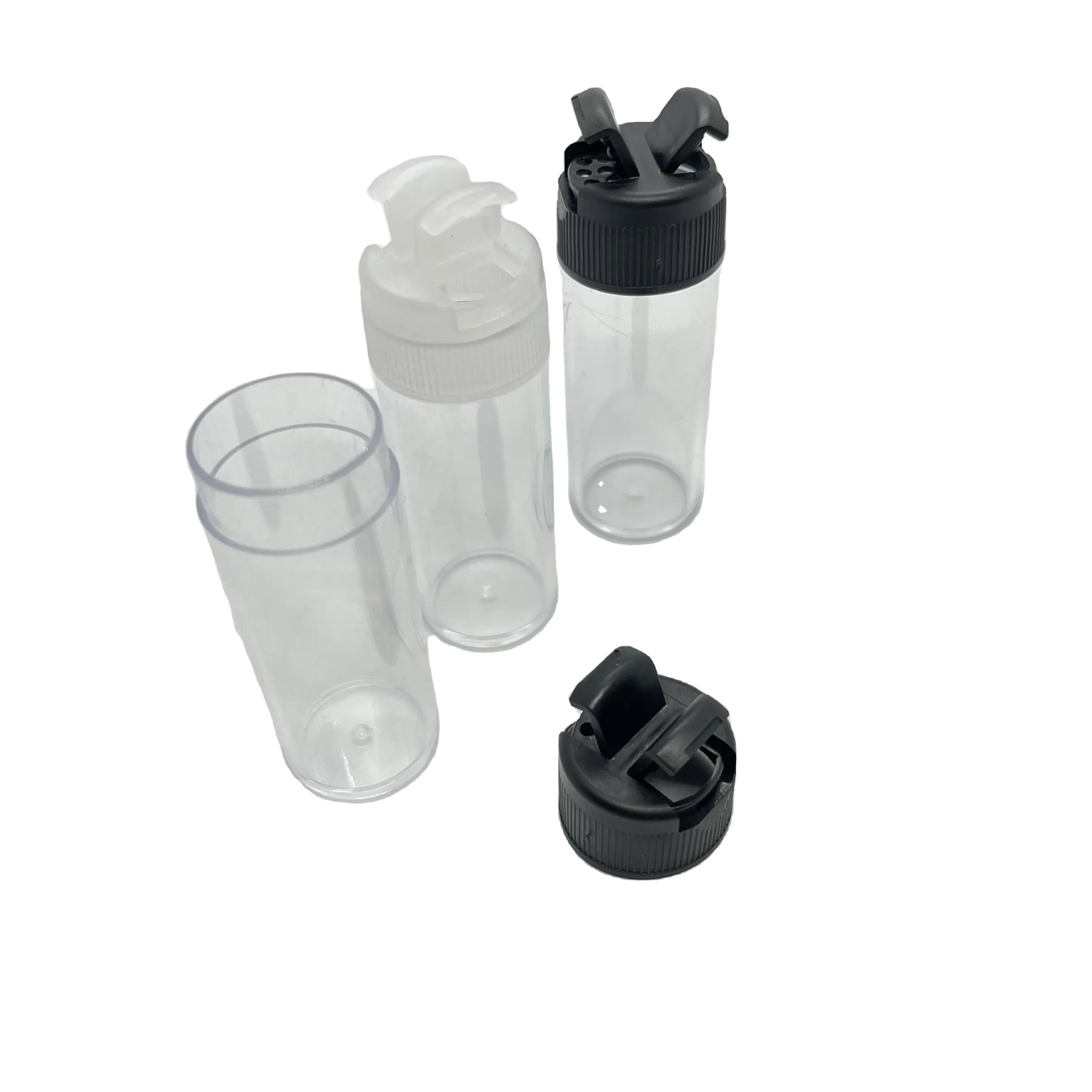 0.5 /1/1.6 oz खाली प्रकार के बरतन रेत कला बोतल/थोक प्लास्टिक कंटेनर प्रकार के बरतन जार शिल्प चमक कला वर्णक पाउडर पैकेजिंग के लिए