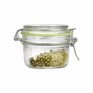 Vacuum Glass Storage Jar With Plastic Cover Jars Seal Lids / heat-resistant glass jar /Glass Containers With metal Lids