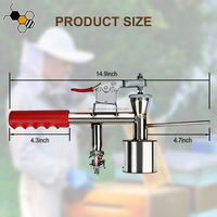 Vaporisateur d'acide oxalique portable chauffé par torche, outil de traitement des acariens des ruches sans électricité, destructeur de varroa, équipement d'apiculture