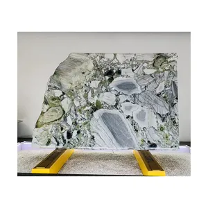 Luxury Marble Ice Green Marble Slabs Wall Cladding