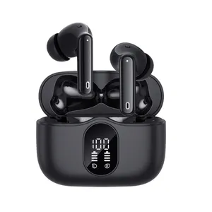 2023 HWD factory A90 Pro Wireless TWS Earbuds Headphones V5.3 with 4 Mic 40H Playtime LED Power Display True Wireless Earbuds