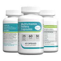 Capsules de multivitamines à libération prolongée - Formule granulée pour une énergie durable et un soutien immunitaire, 60 capsules