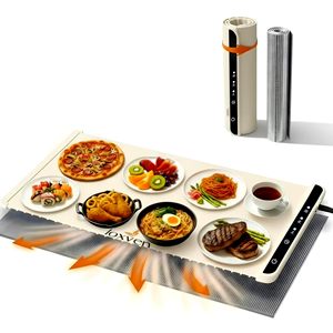 Square Silicone <b>Soft</b> Considerate Touch Control Portable Table Warm Board Intelligent Constant Temperature Winter Silicone Materi - Product Image 1