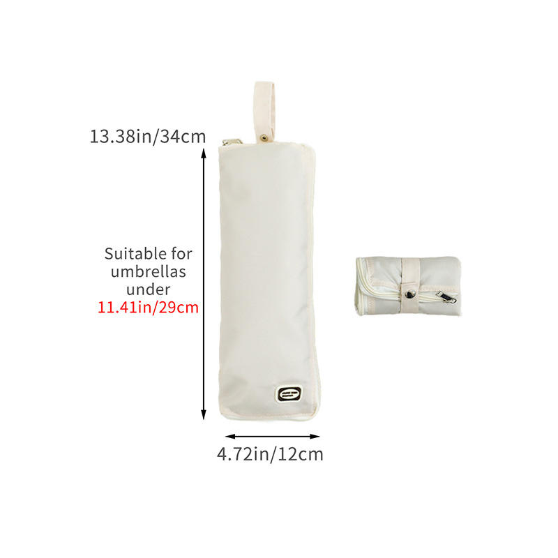 สีขาวนวล ขนาดกลาง - เหมาะสำหรับร่มที่มีขนาดไม่เกิน 29 ซม