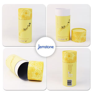 Caja de embalaje de cilindro de tubo de papel de materiales seleccionados biodegradables para regalo cosmético - Product Image 6
