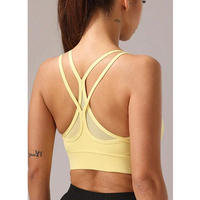 Soutien-gorge de sport élastique personnalisé FH pour femme, nouveau soutien-gorge de yoga et de fitness pour femme, dos nageur, maintien élevé, respirant, type débardeur/camisole