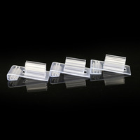 Support d'affichage de signe de marchandise en plastique transparent de 36*20mm pour étiquette de prix de détail d'étagère de fil