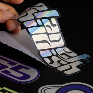 Customized Printing Hologram Vinyl Stickers Maker Waterproof Permanent <b>Adhesive</b> <b>PVC</b> Custom Brand logo Decorative Stickers - Product Image 1
