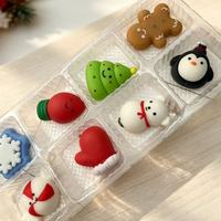 Calendrier de l'Avent Squishies en Caoutchouc Noël 2026 – Jouet à Presser – Emballage Cadeau – 14 Ans et Plus