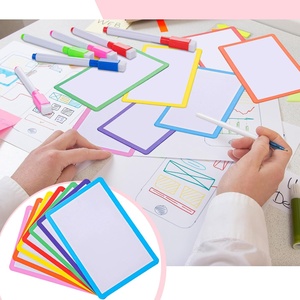Cartes d'indexation effaçables à sec multicolores, cartes de notes effaçables à sec laminées pour le bureau, l'école et les listes de tâches - Product Image 6