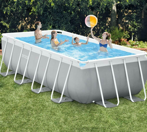 <span class=keywords><strong>Piscine</strong></span> <span class=keywords><strong>hors</strong></span> <span class=keywords><strong>sol</strong></span> <span class=keywords><strong>INTEX</strong></span> 26784 300*175*80CM gris clair <span class=keywords><strong>pour</strong></span> la famille, structure en PVC et acier, certifiée selon les normes. - Product Image 2