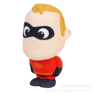 Cartoon Super Man Shape Slow <b>Rebound</b> Fidget Toy TPE Material Unisex 8 To 13 Years Age Range Stress Relief Craft Decor - Product Image 2