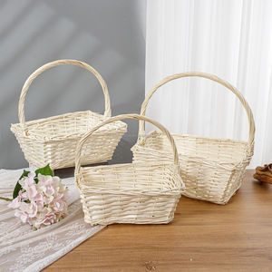 JY Cestas de Regalo Pequeñas al por Mayor, Cestas Blancas para Bodas, Cestas para Regalos de Niñas de las Flores, Paquete o Cesta de Almacenamiento para Venta de Regalos - Product Image 6