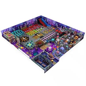 Grand <span class=keywords><strong>trampoline</strong></span> intérieur pour enfants, centre commercial, parc d'attractions, usage commercial - Taille personnalisée - Product Image 3
