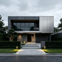 Nouvelles Conceptions de Villas Préfabriquées en Acier de Haute Qualité avec 4 Chambres pour Résidence Familiale