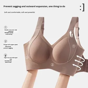 Reggiseno Gotico Senza Cuciture Plus-Size per Donne con Busto Grande, Push-Up Senza Ferretto, Controlli Regolabili, Previene la Caduta - Product Image 4