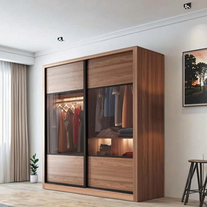 <span class=keywords><strong>Armoire</strong></span> de Rangement Sur Mesure Moderne en Verre pour Chambre à Coucher - Product Image 6