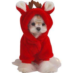 Küçük Köpekler İçin Amberie Kırmızı Kışlık Lüks Evcil Hayvan Süveteri, Schnauzer Teddy Ceket - Product Image 5