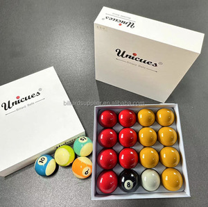 Bolas de <span class=keywords><strong>Billar</strong></span> Deportivas Azules y Amarillas de Resina Fenólica de 2 Pulgadas, Juego de <span class=keywords><strong>Billar</strong></span> y Snooker Profesional para Torneos, Calidad de Torneo, Personalizable - Product Image 4