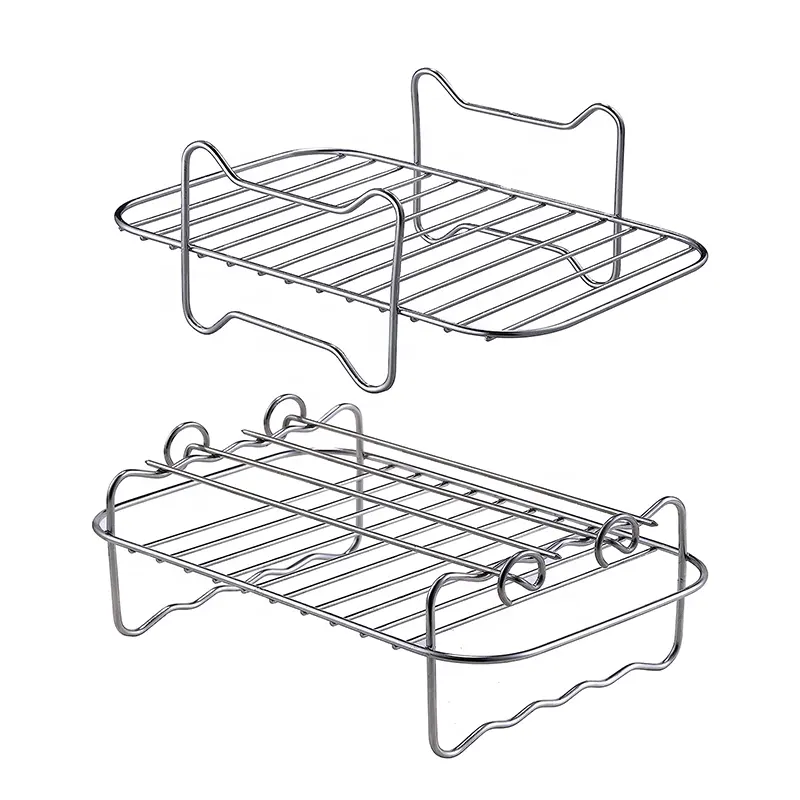 Nồi chiên không khí phụ kiện thép không gỉ đôi nồi hơi phụ kiện G từ nướng pin đôi Nướng Giá hơi