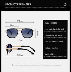Lunettes de soleil polarisées de haute qualité, confortables, légères, ovales, protection UV400, pour les sports de plein air, les voyages, design - Product Image 2