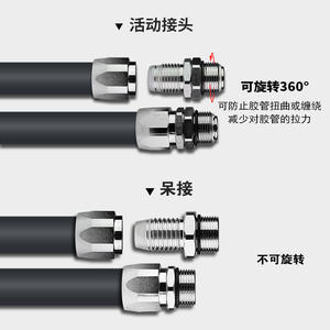 6/1 Inch 360-Degree Swivel Joint Fuel <b>Dispenser</b> Hose Universal Oil Nozzle with Universal Fuel <b>Pump</b> Parts - Product Image 5