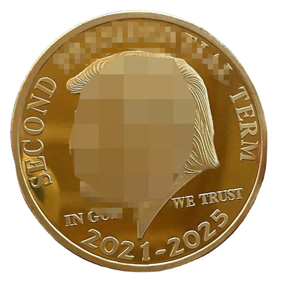 Moneda de recuerdo grabada personalizada, chapado en oro de 24K, de alta calidad